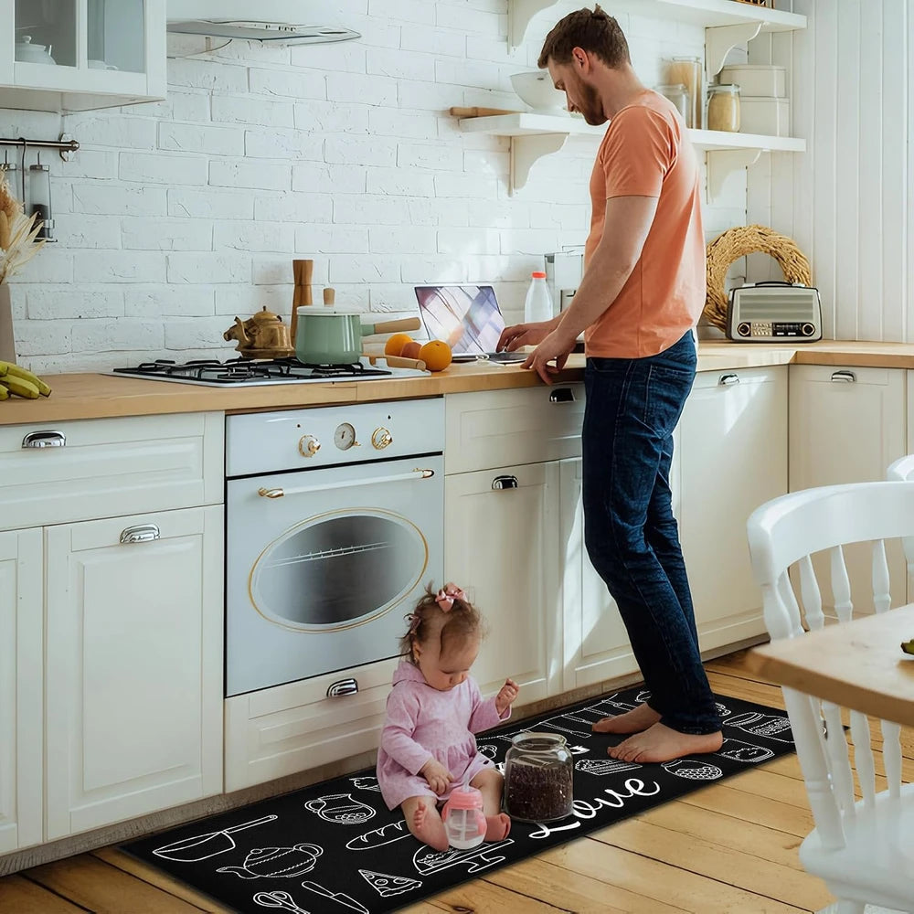 JUEGO DE ALFOMBRAS PARA COCINA ( 1 GRANDE - 1 PEQUEÑA)