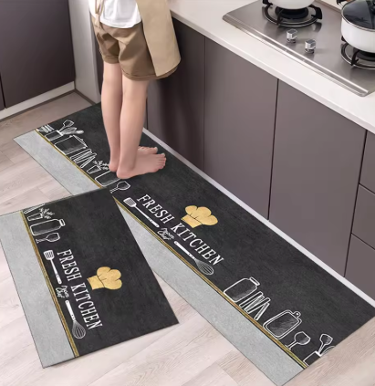 JUEGO DE ALFOMBRAS PARA COCINA ( 1 GRANDE - 1 PEQUEÑA)