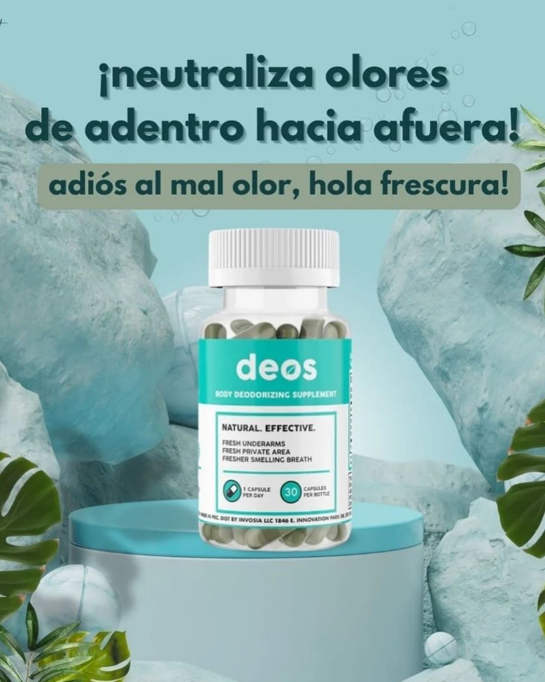 ADIOS AL MAL ALIENTO Y OTROS MALOS OLORES CORPORALES (30 CAPSULAS) + OBSEQUIO