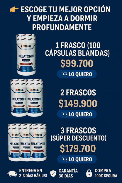 Melatonin 🌙 sueño placentero