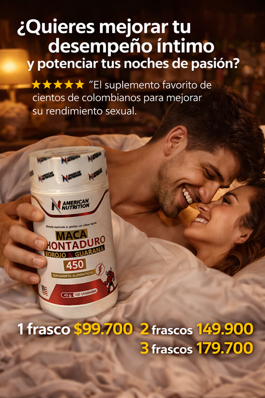 Chontaduro - Borojó - Guaraná + PODER Y PASION EN 100 capsulas