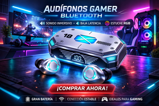 🕹️🎮audífonos bluetooth GAMER🎮🕹️