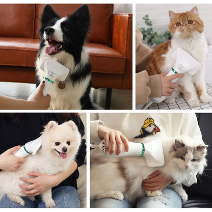 Cepillo secador portátil para Mascotas (2 en 1) - Potente y silencioso (incluye obsequio)